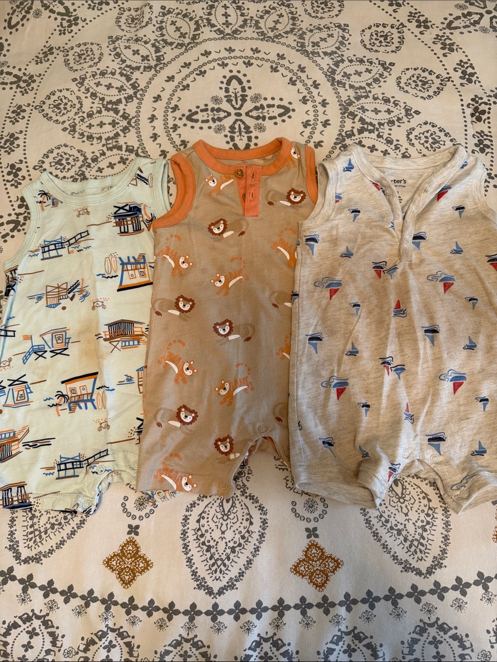 18 Month Baby Tank Romper Set of Three